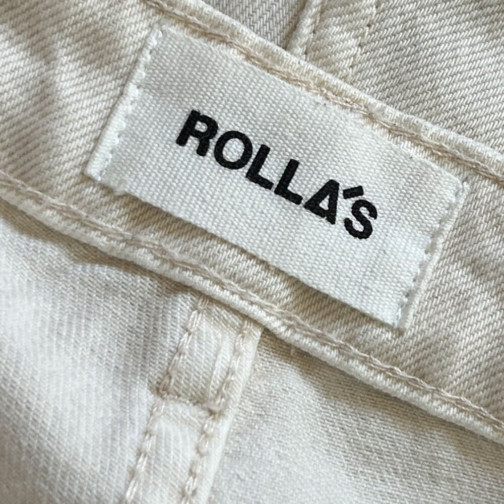 ROLLA'S Original High Rise Straight Jeans in Off White Size 29 Great condition - Picture 10 of 12